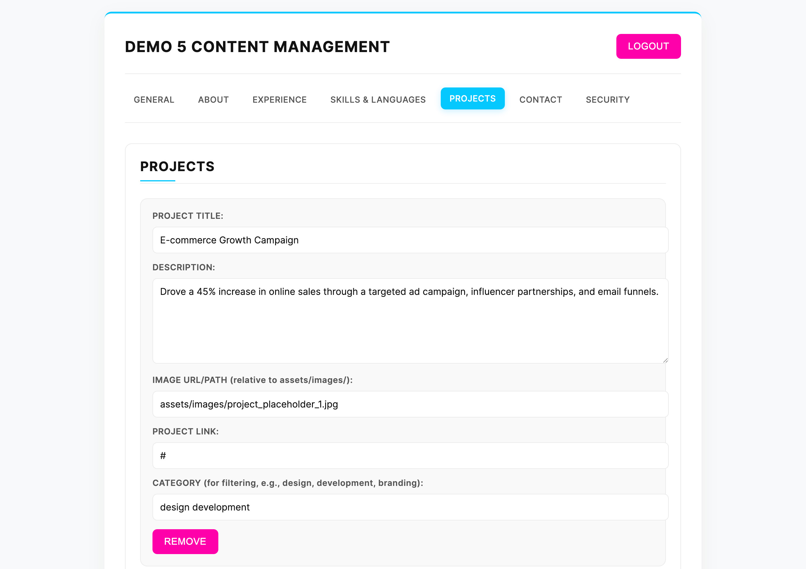 Projects Management